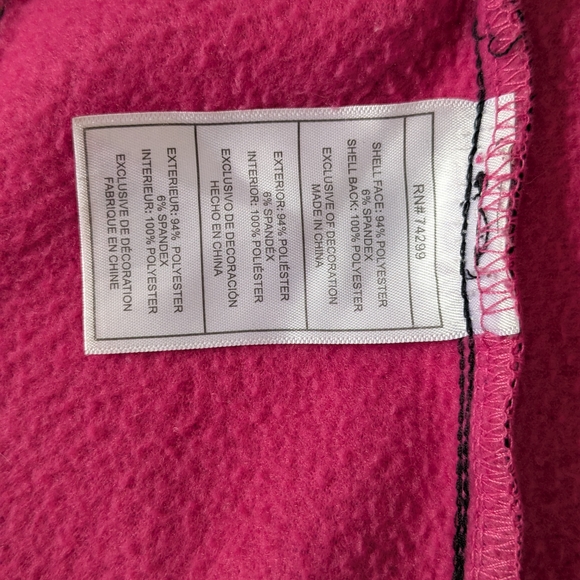 Reebok Kids Black Raincoat with Pink Lining - Picture 12 of 13